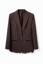 Blazer con apertura e dettaglio in pizzo sul retro IMPERIAL
