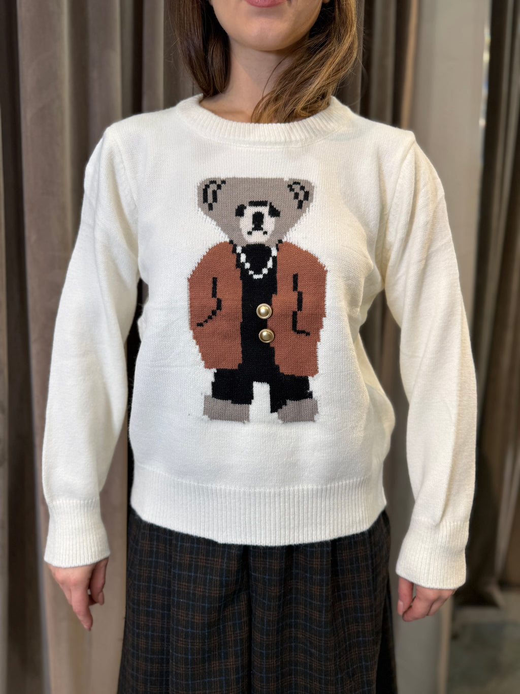 Maglioncino girogola con orsetto