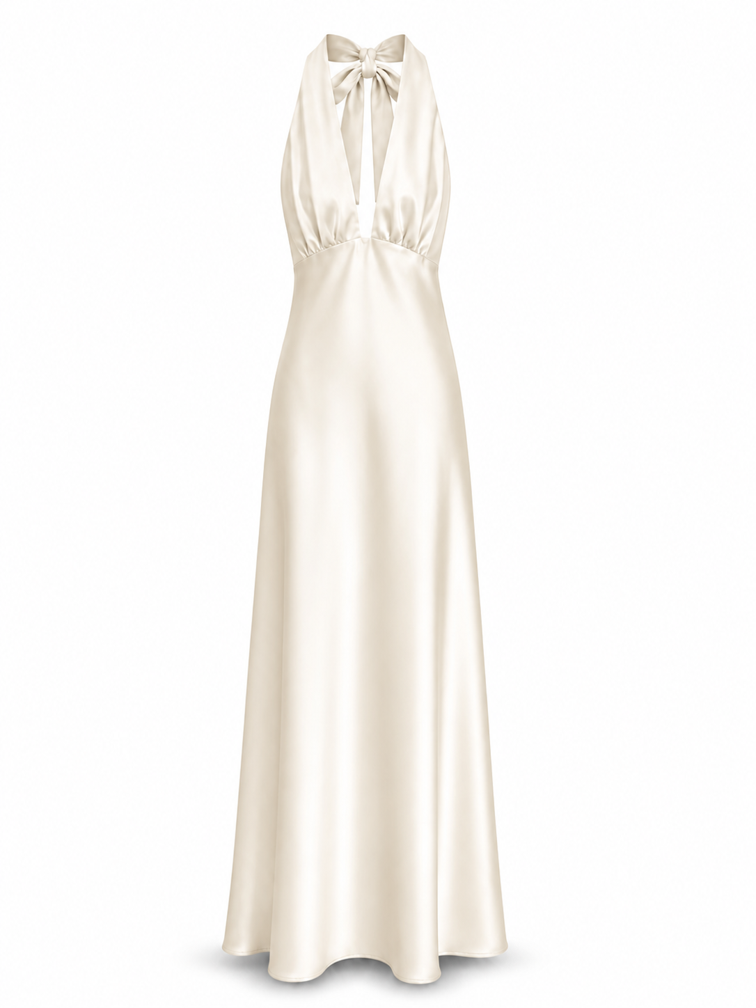 Abito satin scollatura marylin IMPERIAL