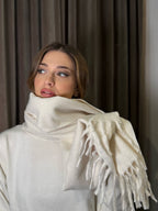 Sciarpa con brillantini e micro paillettes