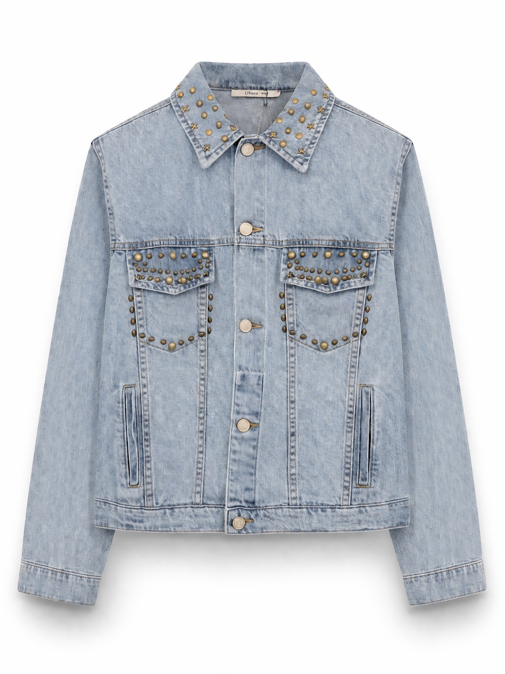 Giacca di jeans con borchie OPERÀ