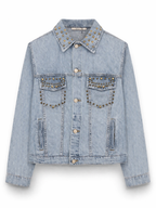 Giacca di jeans con borchie OPERÀ