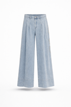 Jeans palazzo con borchie OPERÀ