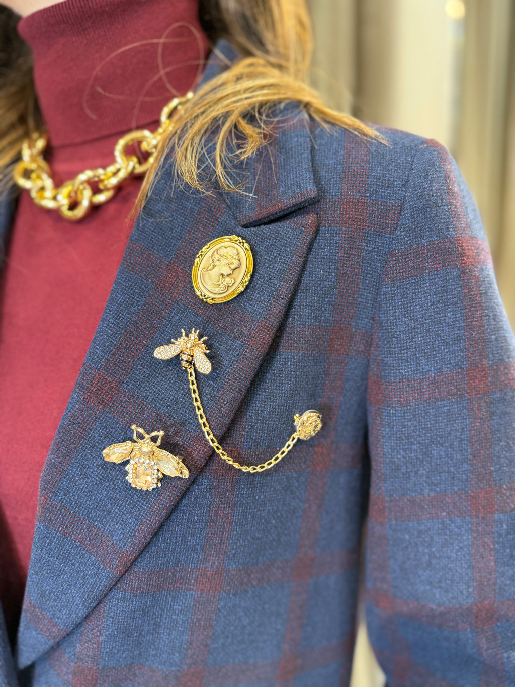 Giacca a quadri VICOLO