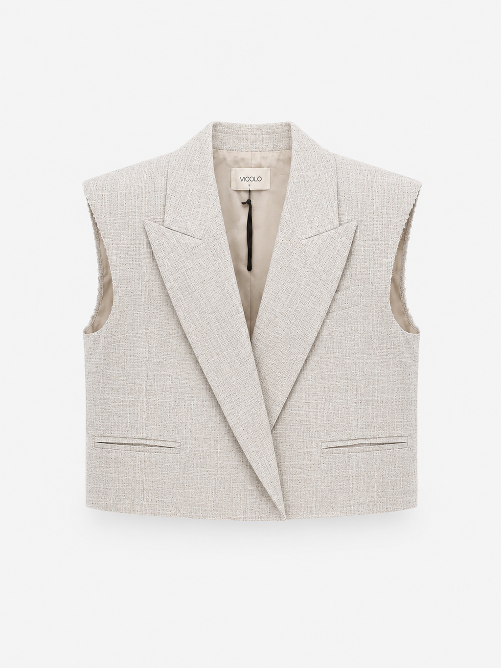 Gilet misto lino VICOLO
