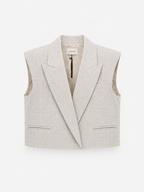 Gilet misto lino VICOLO