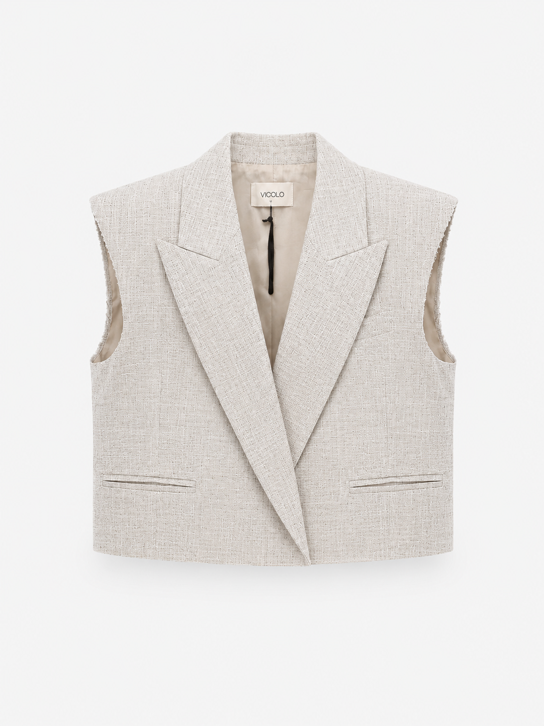 Gilet misto lino VICOLO