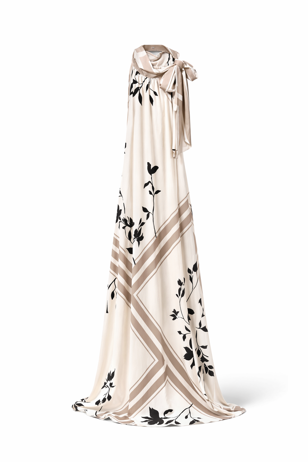 Abito lungo con fiocco al collo OPERÀ