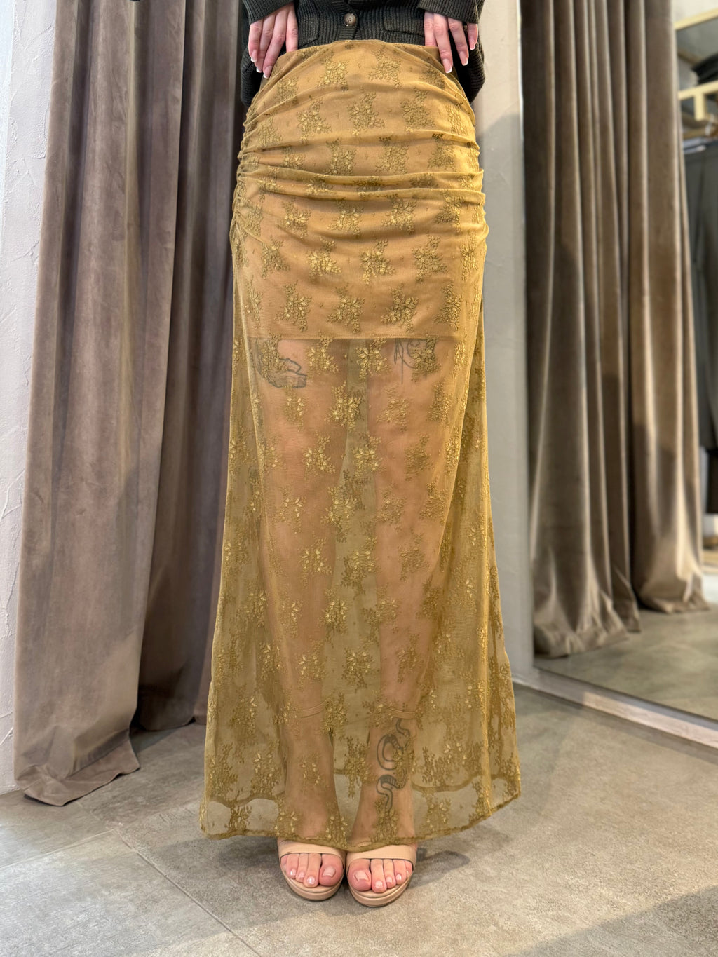 Gonna in tulle ricamato HAVEONE