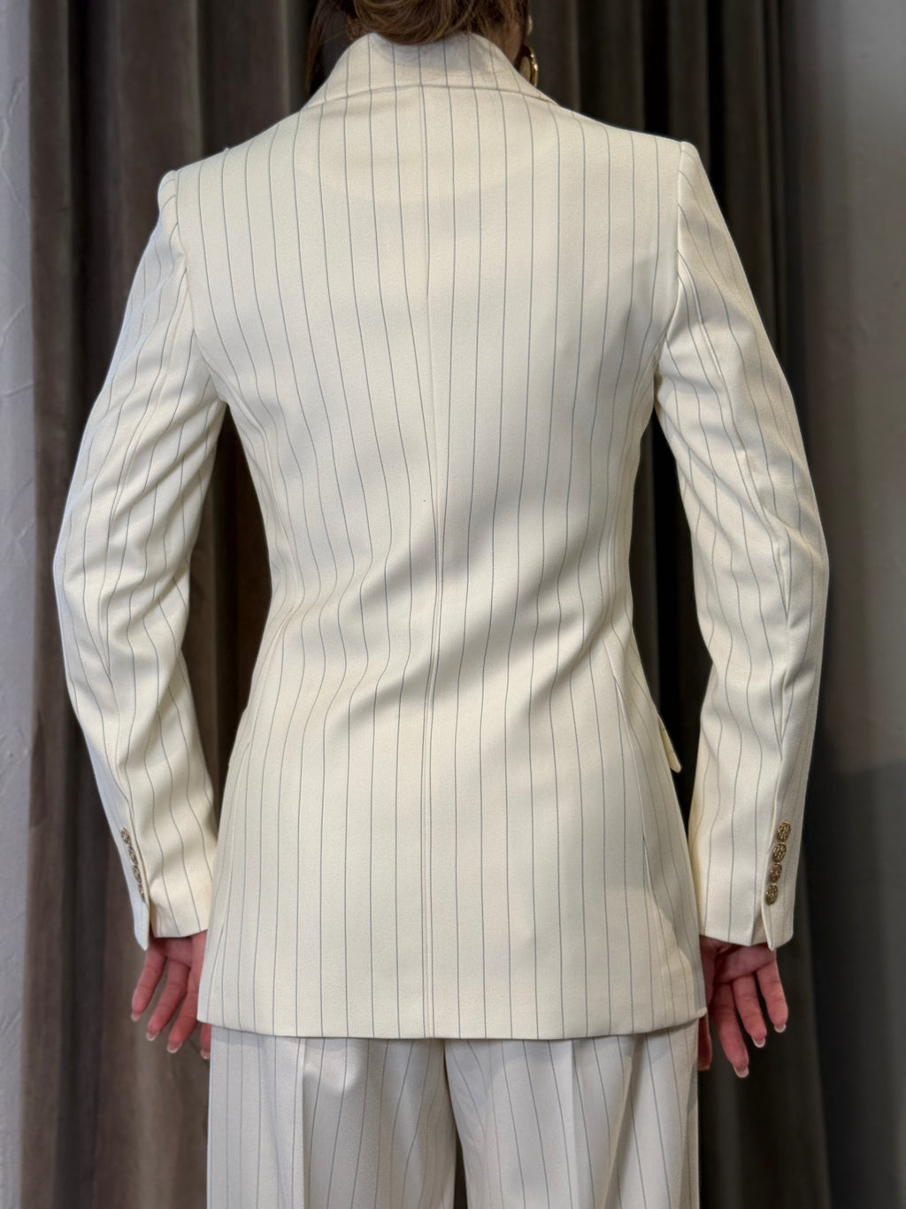 Tailleur crema gessato SILENCE LIMITED