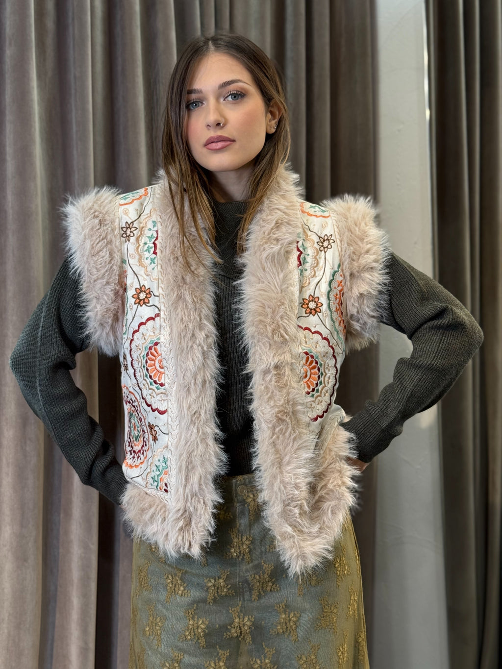 Gilet ricamato HAVEONE