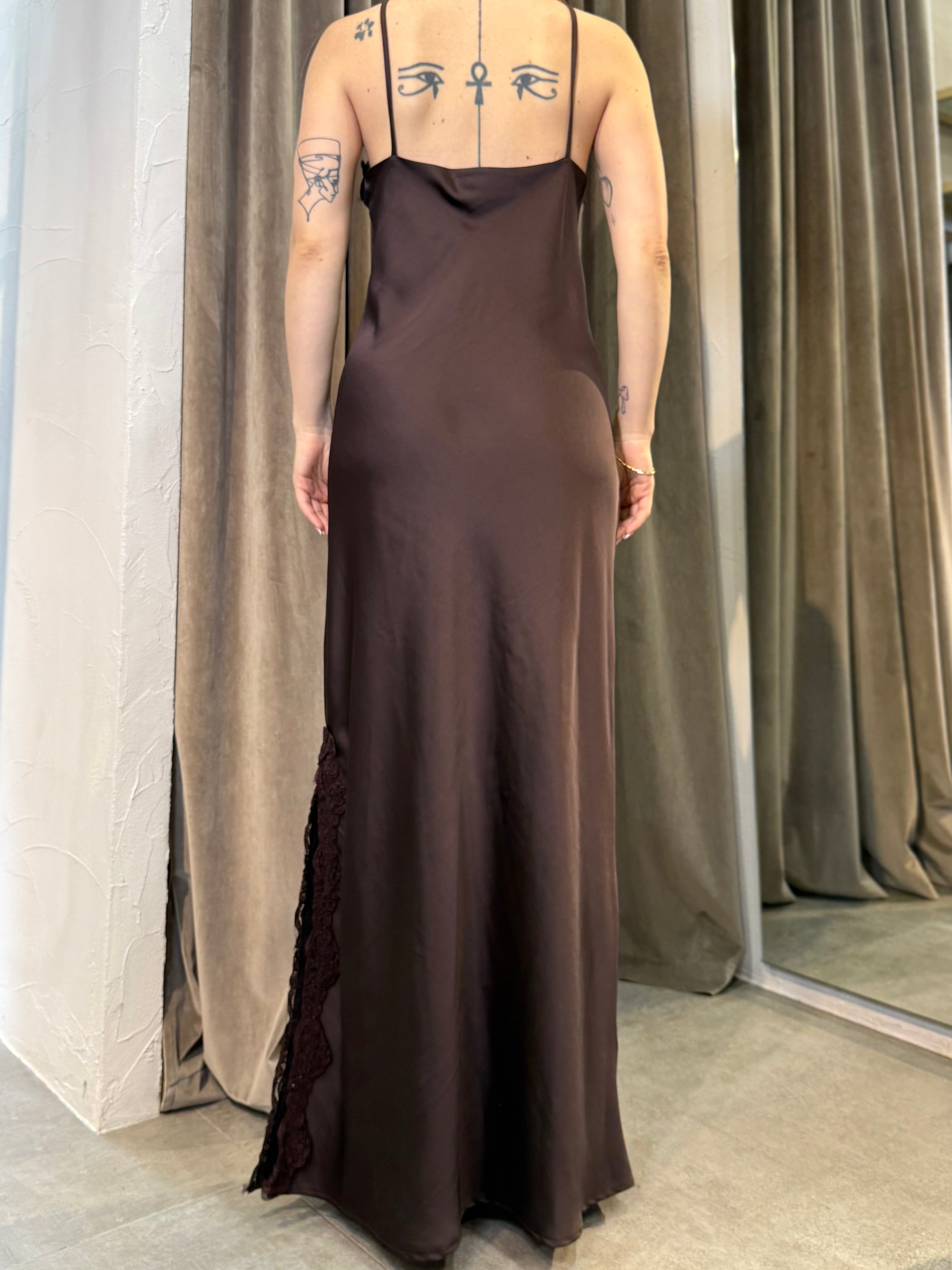 Abito satin lungo OPERÀ