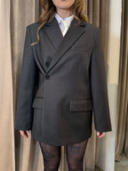 Blazer con abbottonatura laterale