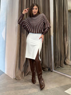 Gonna tubino in doppio crepe OPERÀ