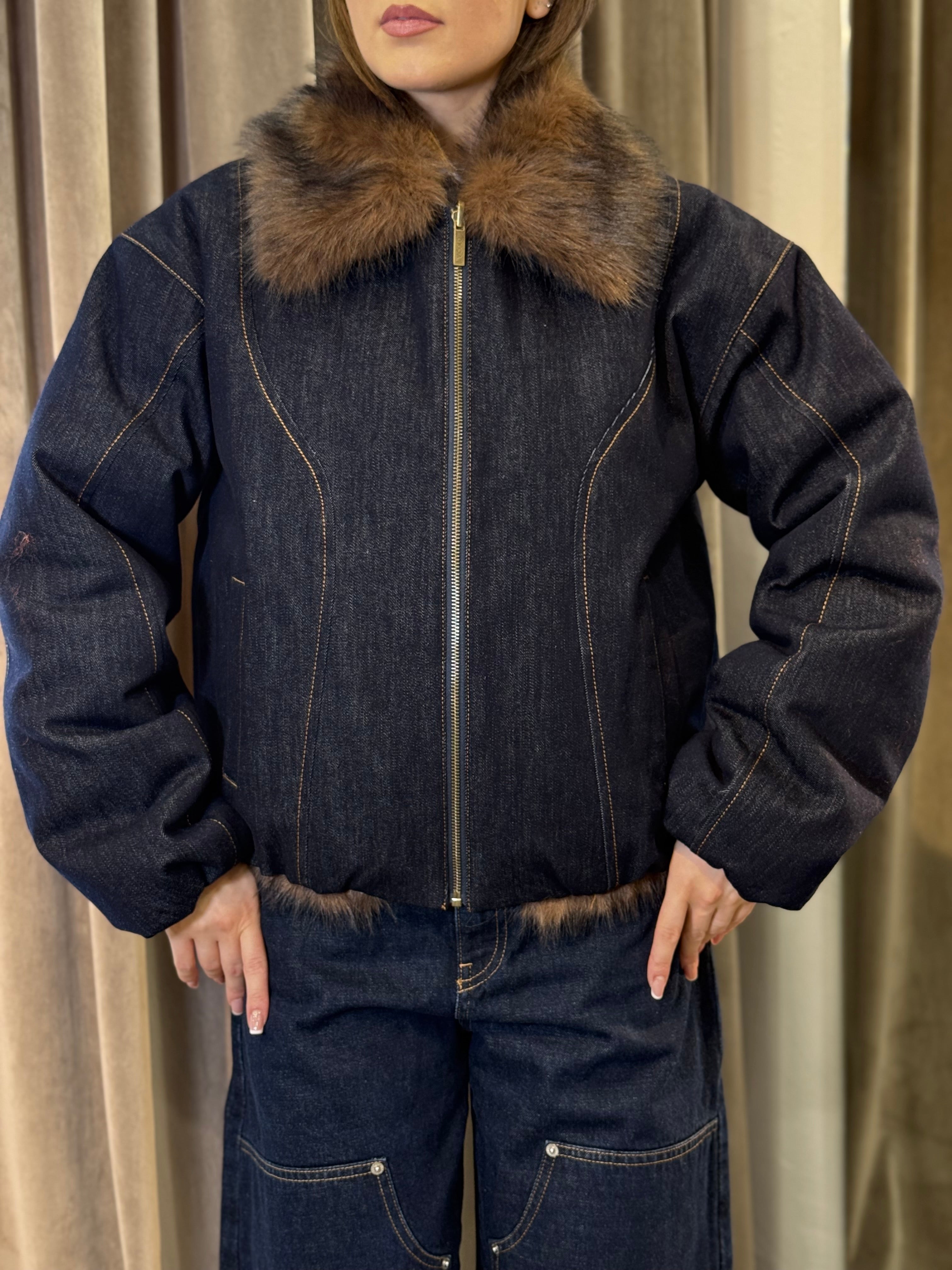 Bomber in denim double face VICOLO