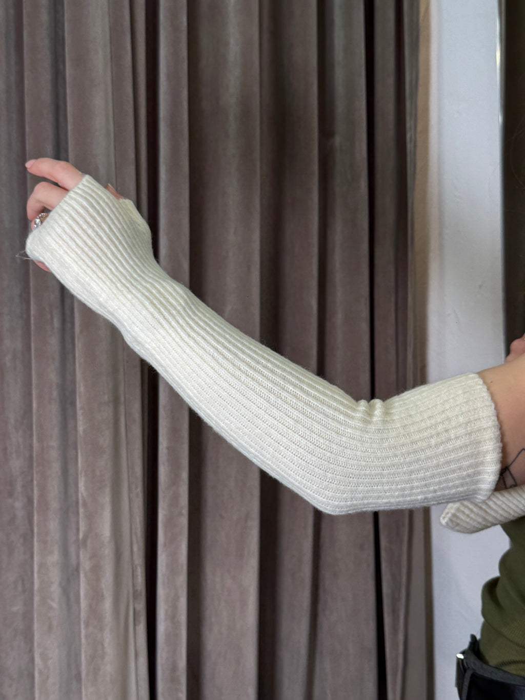 Guanti lunghi senza dita