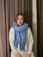 Sciarpone con frange