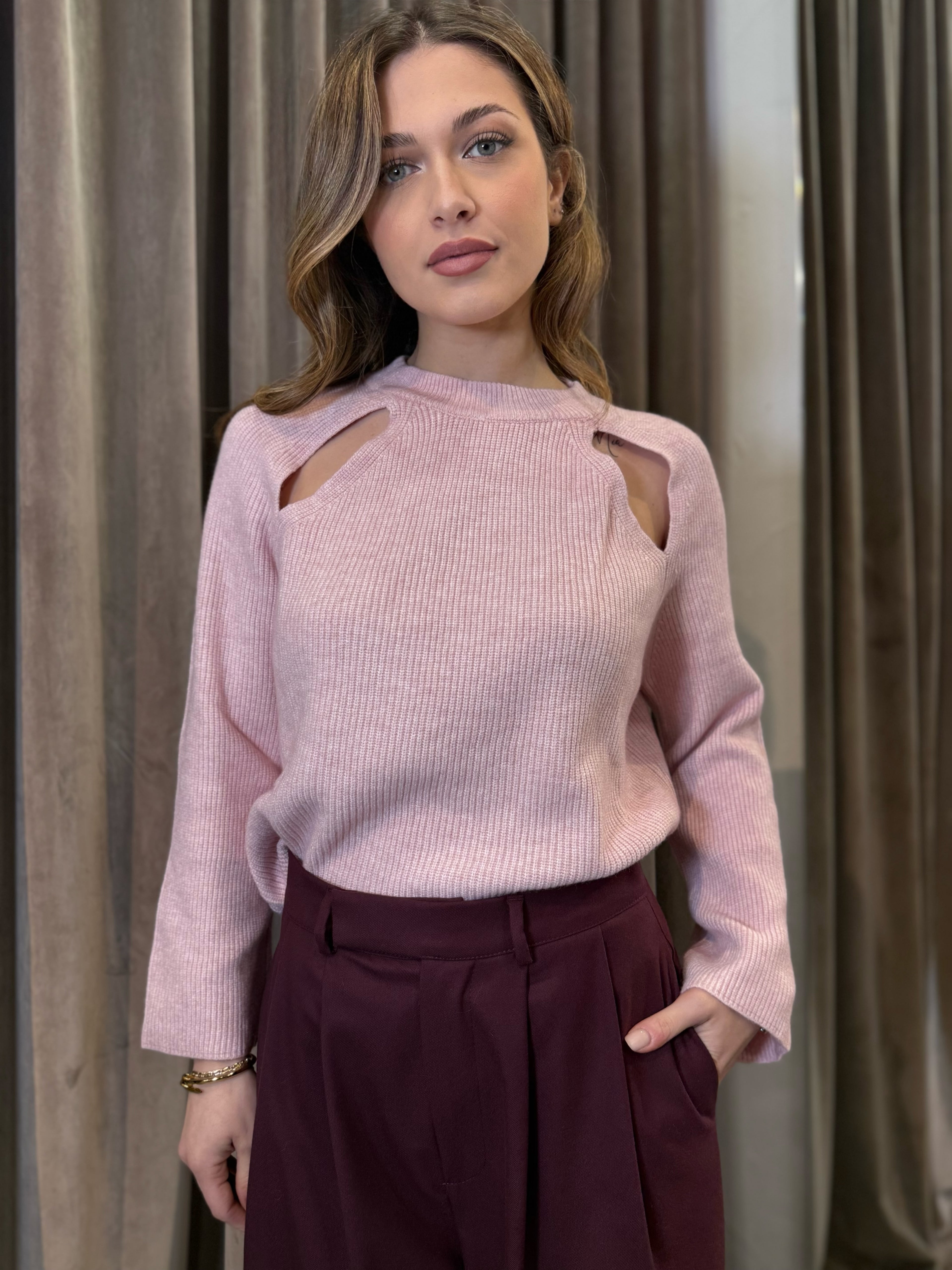 Maglioncino con aperture a goccia HAVEONE