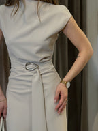 Vestito lungo con scollo asimmetrico IMPERIAL