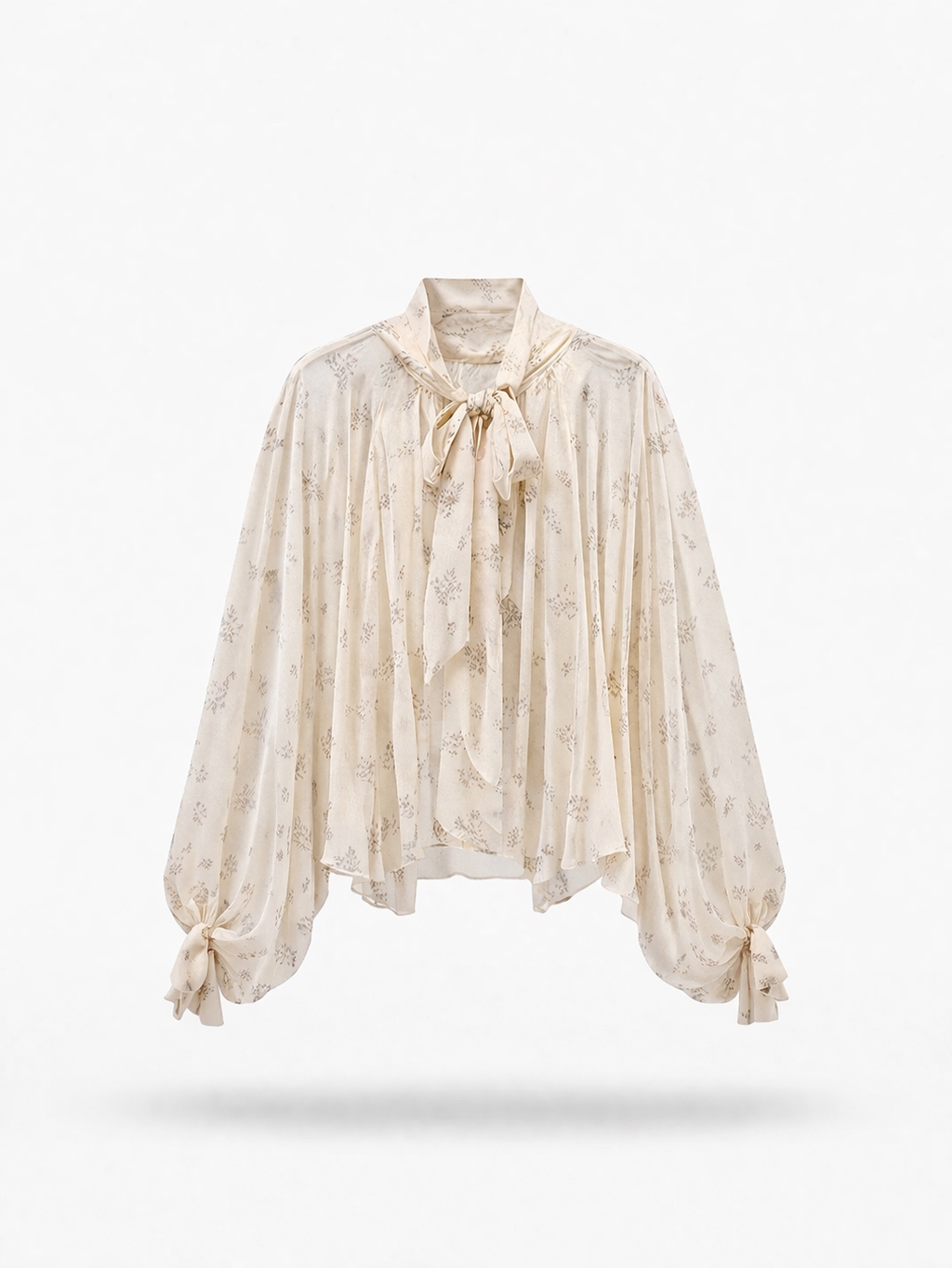 Blusa con fiocco fiorata IMPERIAL