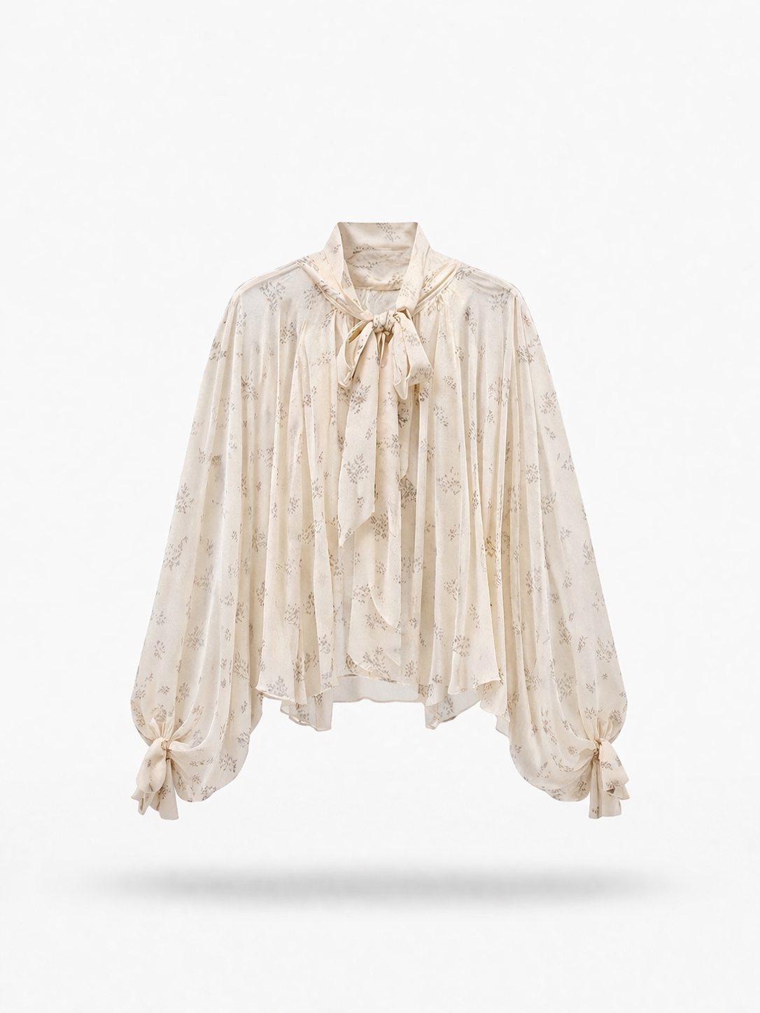 Blusa con fiocco fiorata IMPERIAL