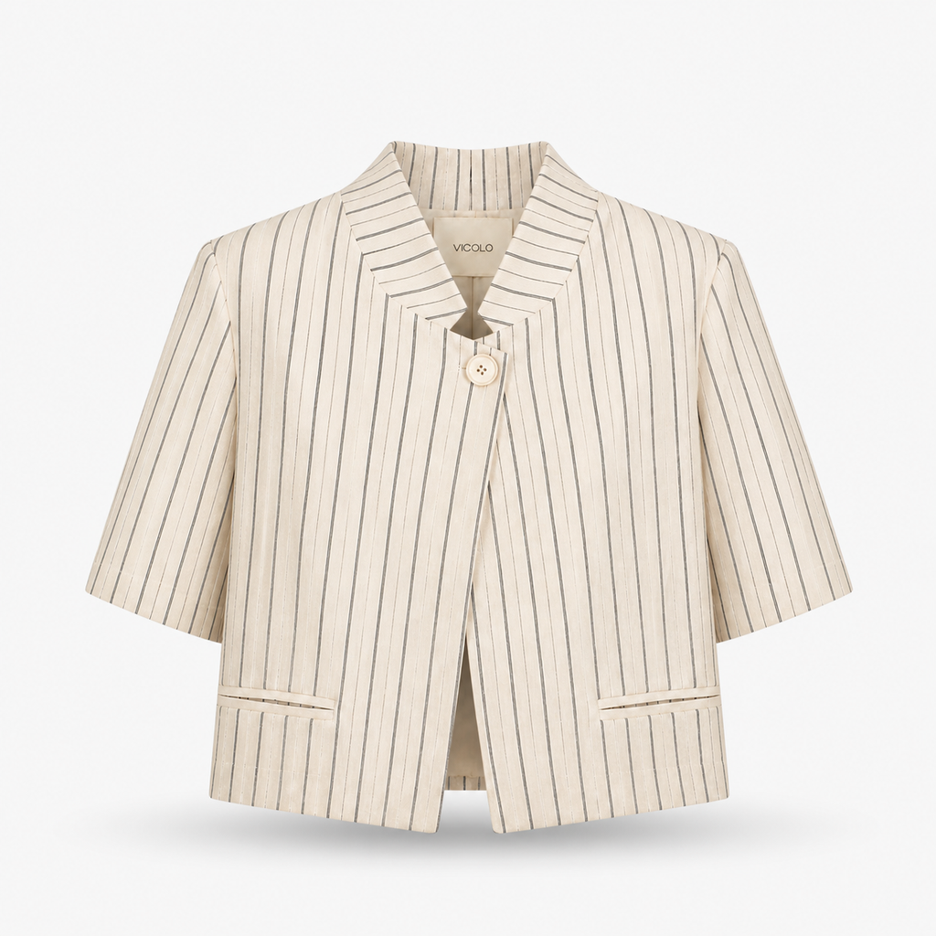 Tailleur mezza manica rigato VICOLO