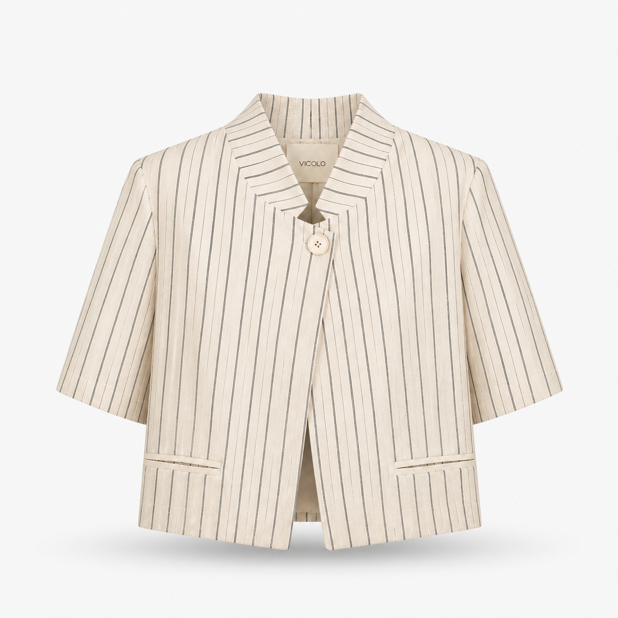 Tailleur mezza manica rigato VICOLO