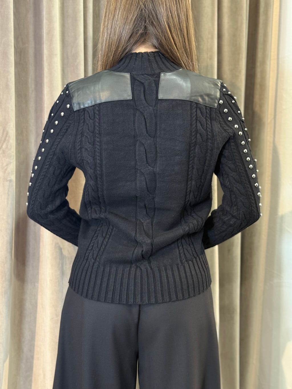 Maglione con borchie TRASH AND LUXURY