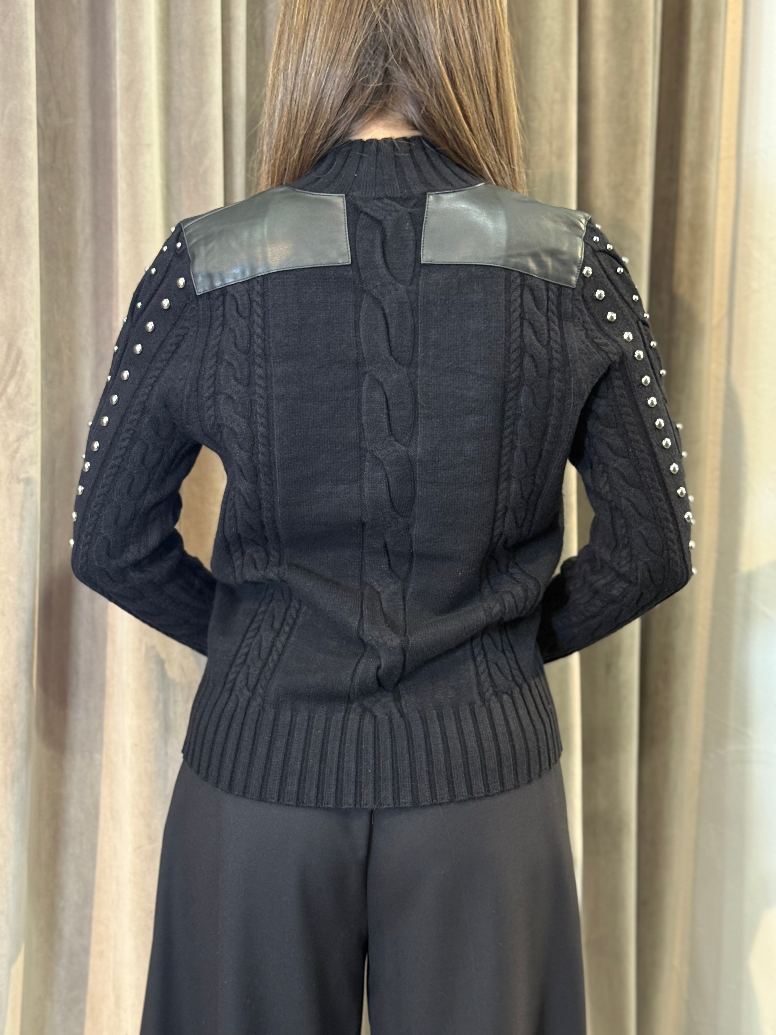 Maglione con borchie TRASH AND LUXURY