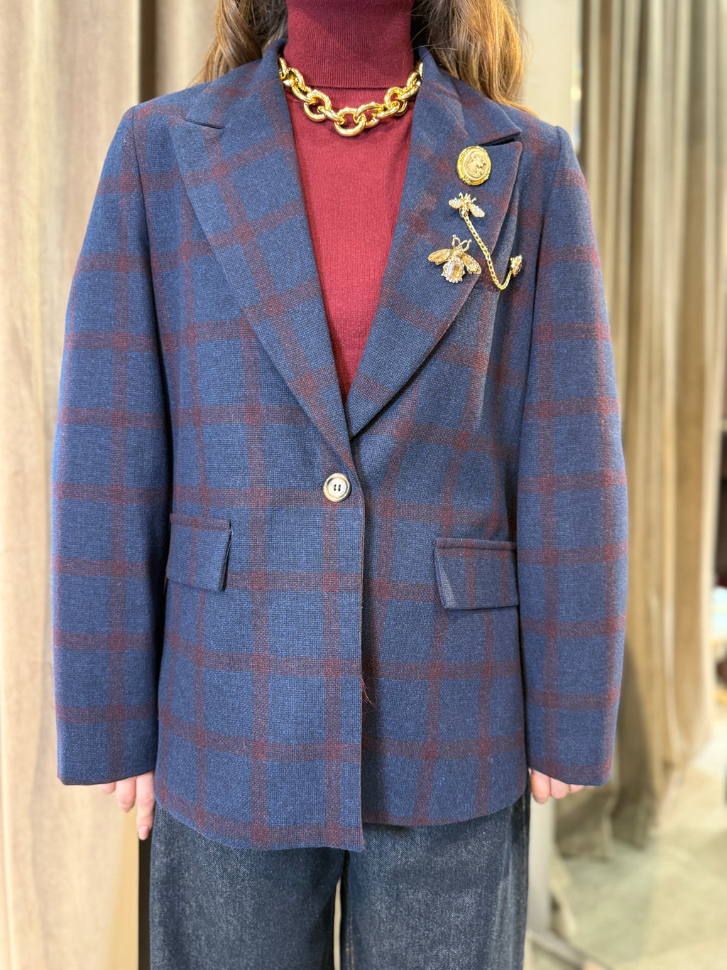 Giacca a quadri VICOLO