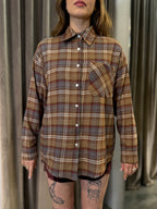 Camicia a quadri in flanella rasata