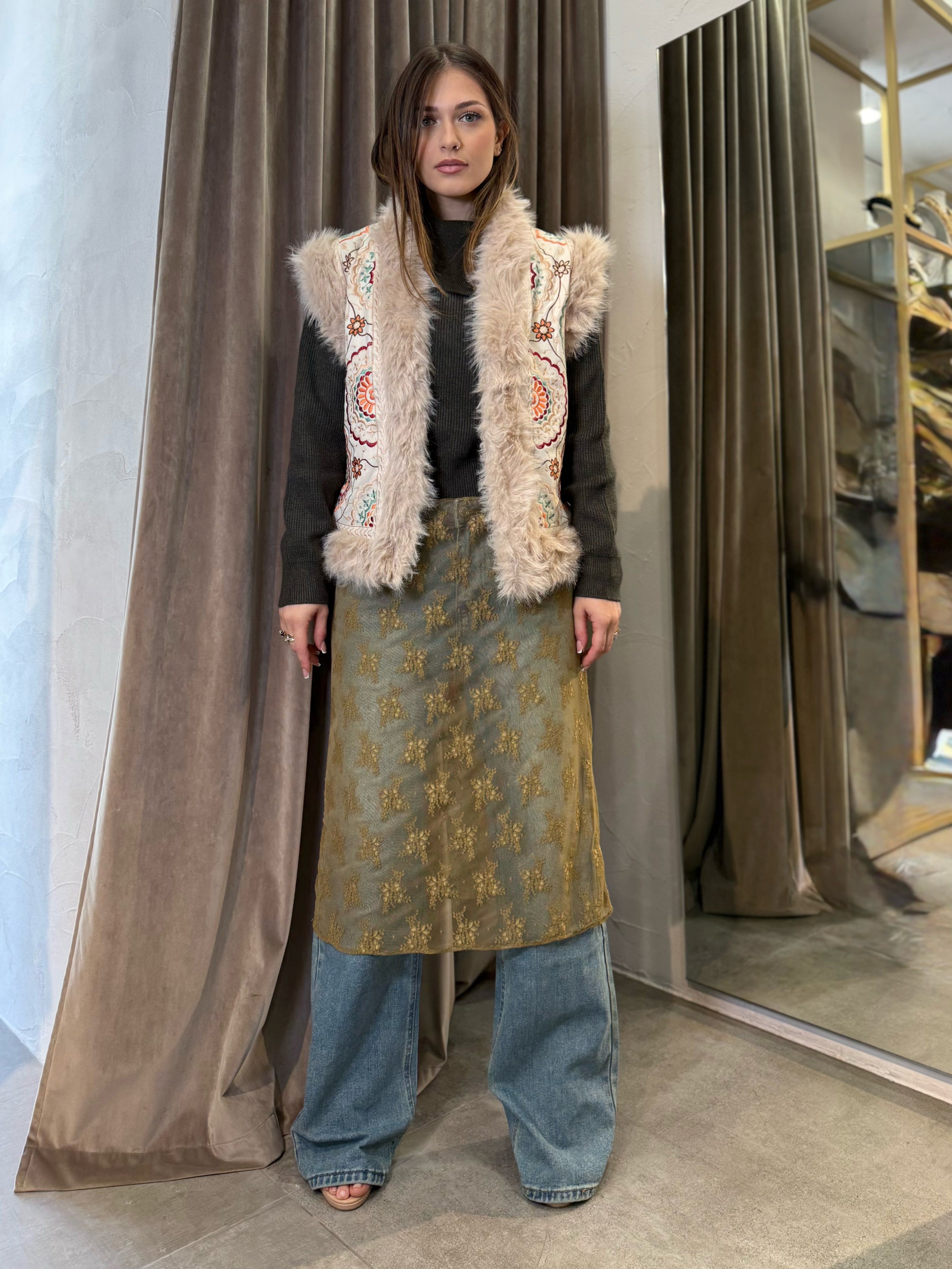 Gilet ricamato HAVEONE