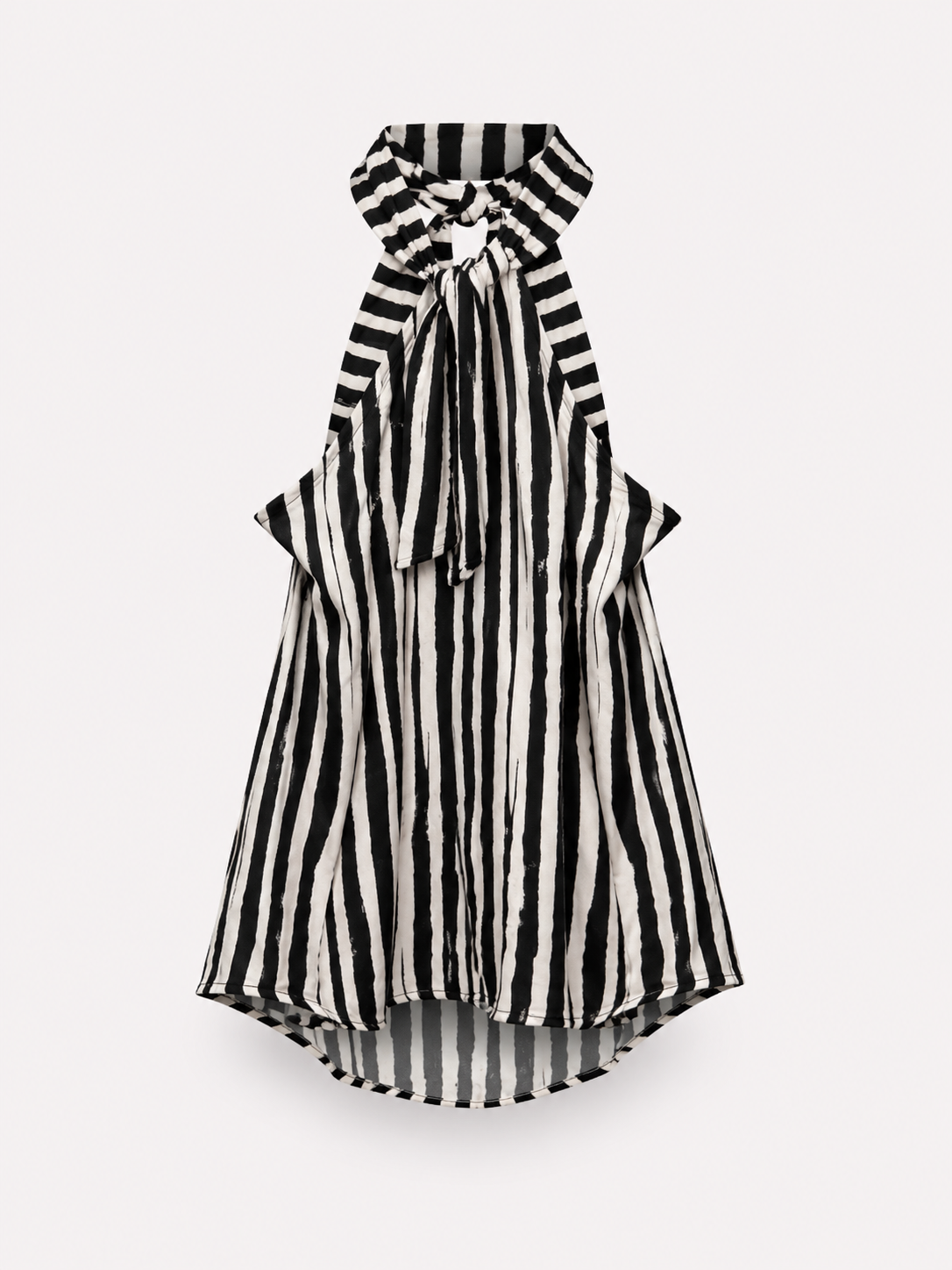 Top rigato scollo halter HAVEONE