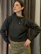 Maglia con collo alto in costa inglese SANDRO FERRONE