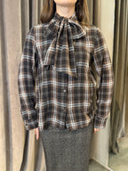 Camicia tartan con fiocco HAVEONE