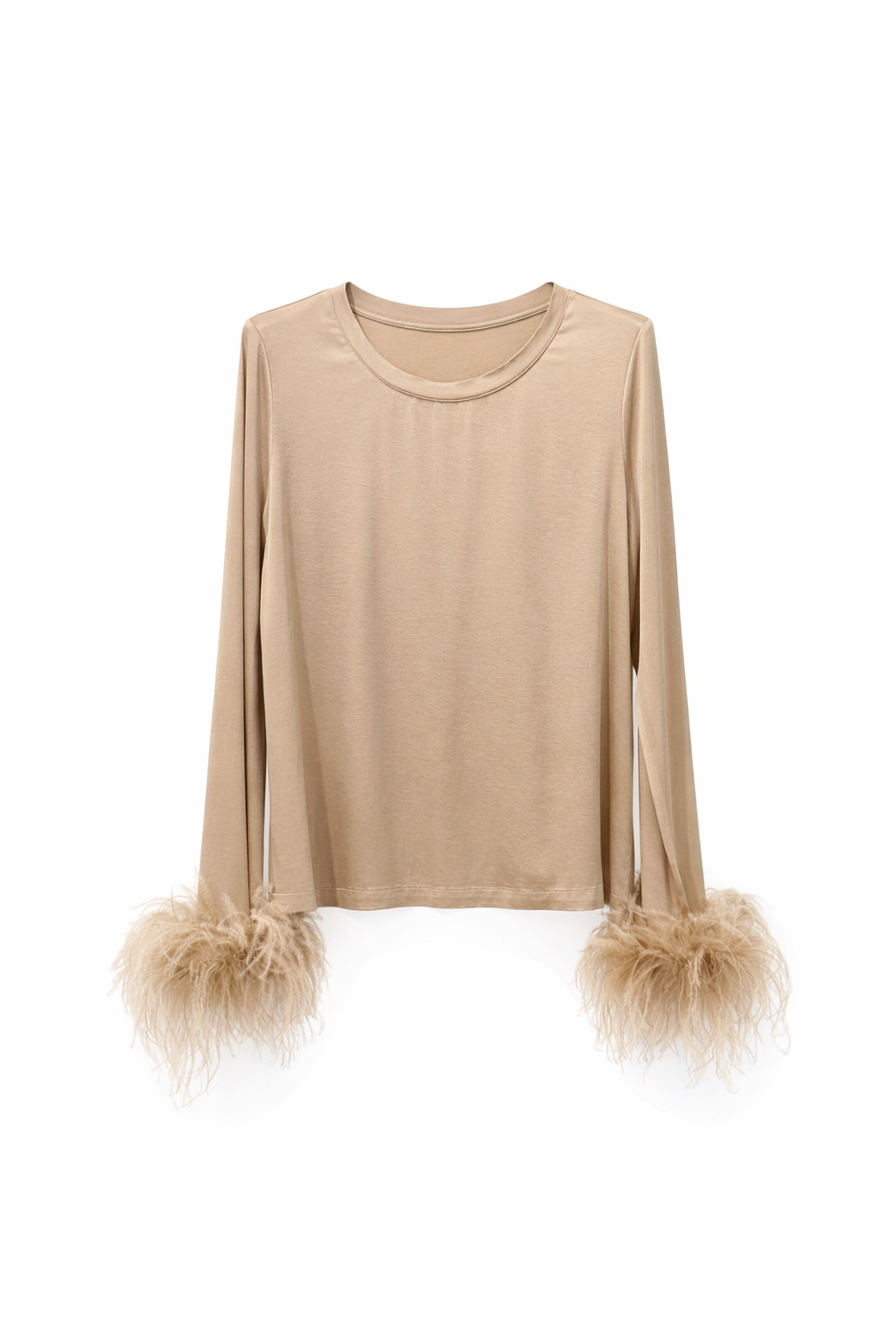 Maglia manica lunga con piume VICOLO