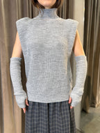 Maglione smanicato con manicotti VICOLO