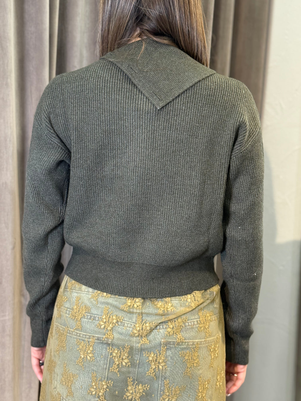 Maglia con collo alto in costa inglese SANDRO FERRONE