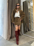 Minigonna 100% vera pelle VICOLO
