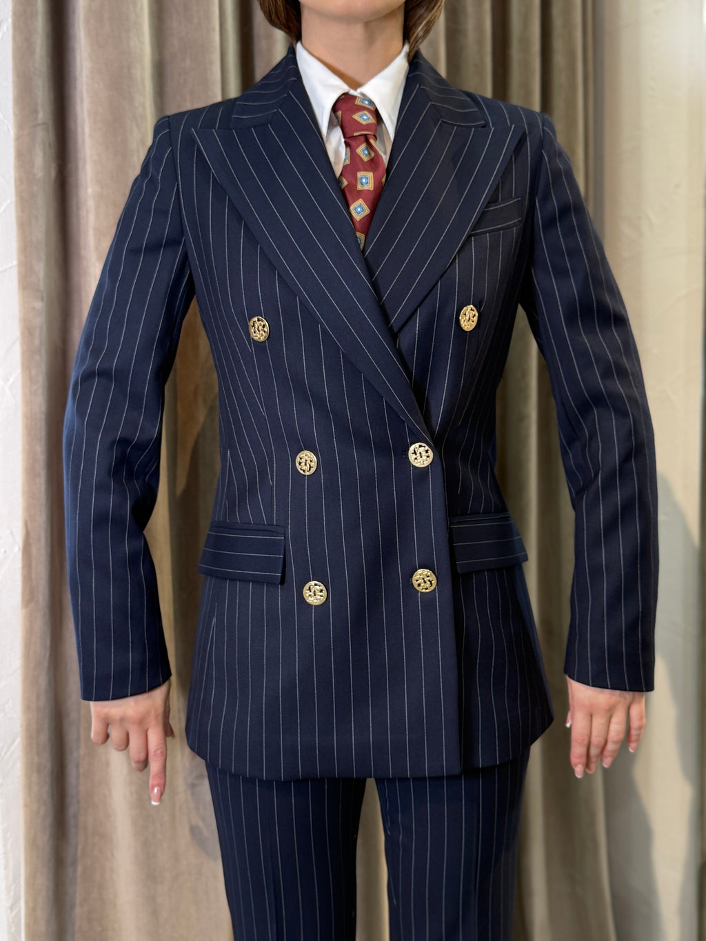 Tailleur gessato blu  SILENCE LIMITED