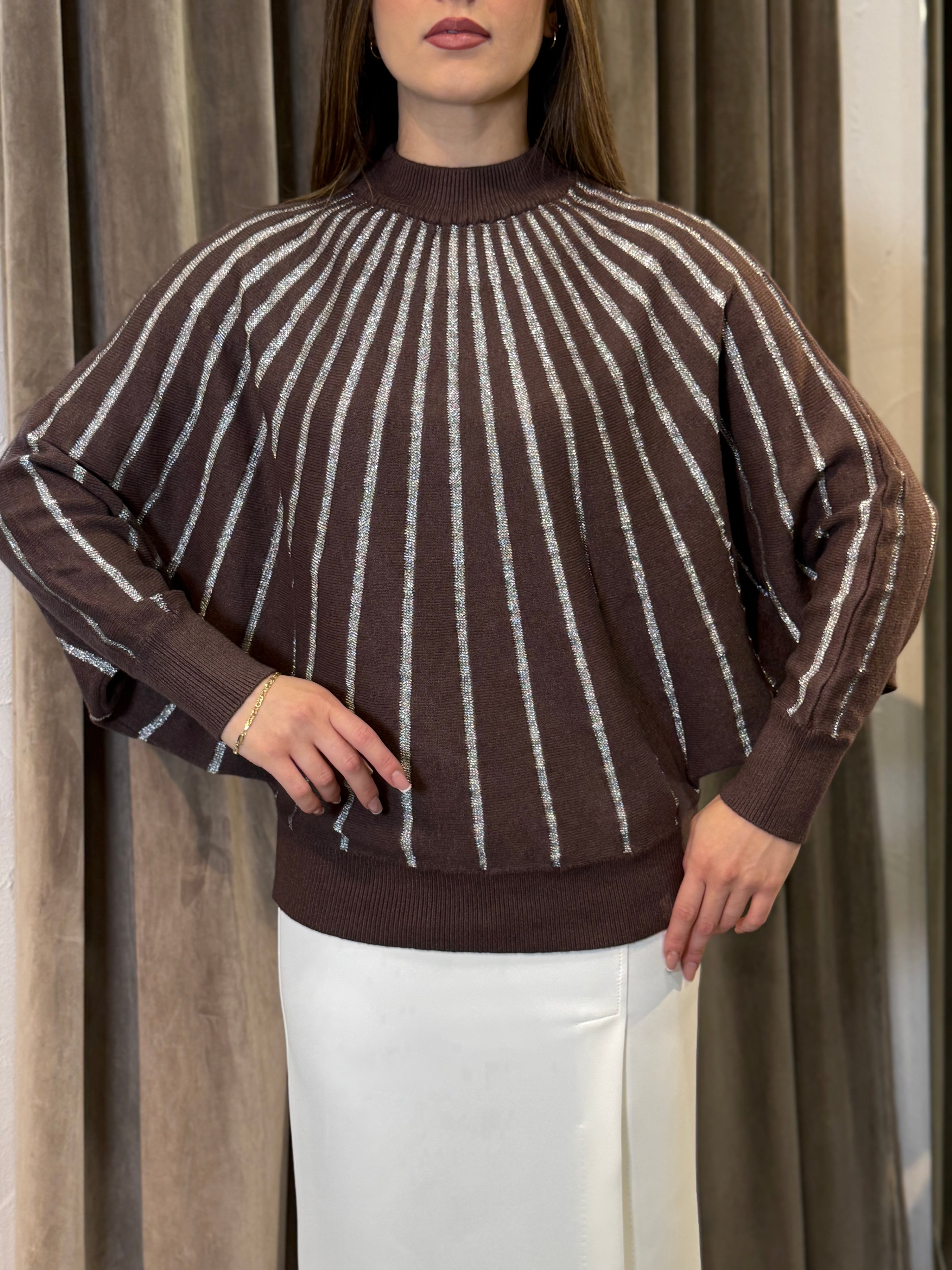 Maglia a righe lurex OPERÀ