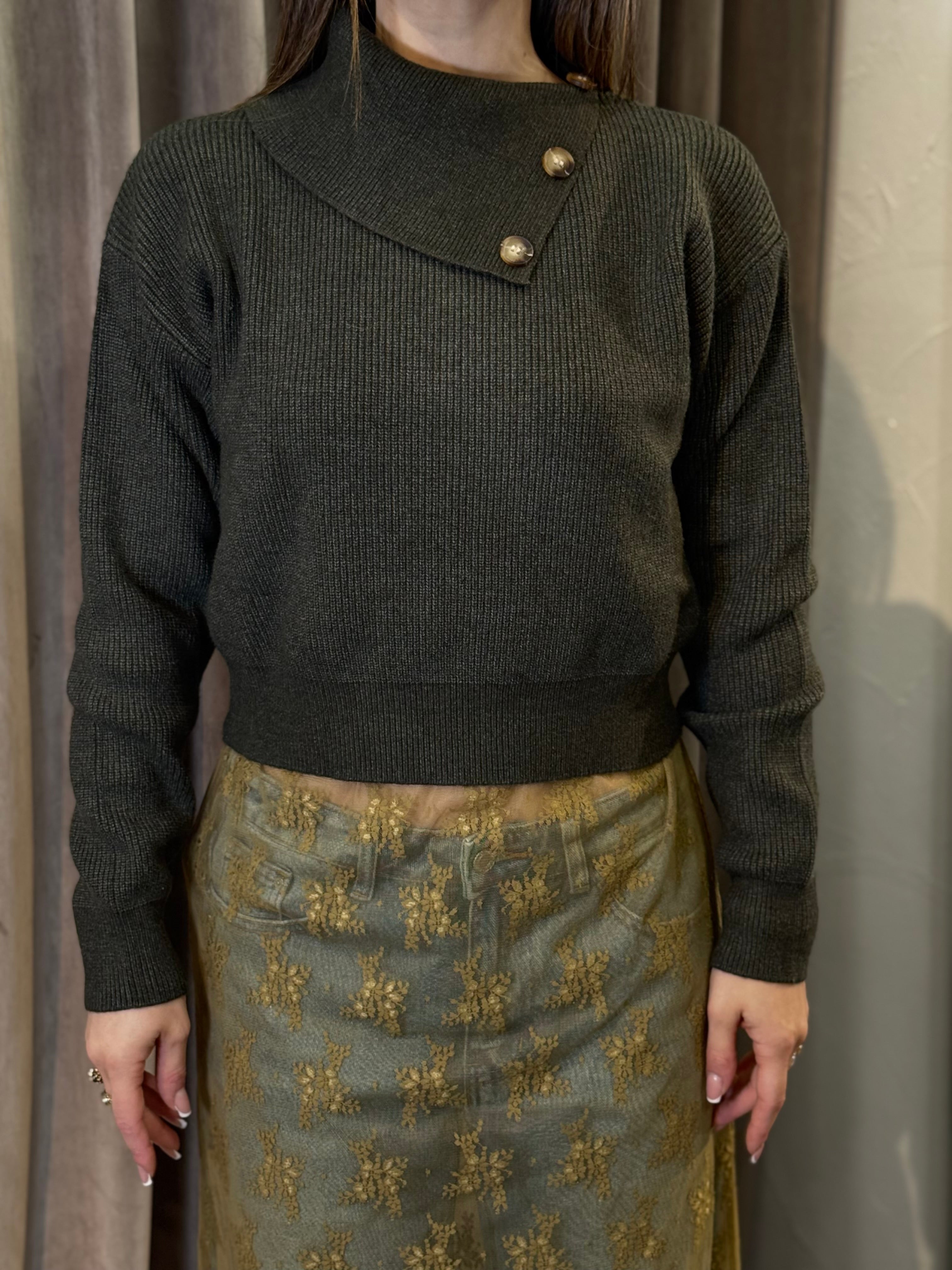 Maglia con collo alto in costa inglese SANDRO FERRONE