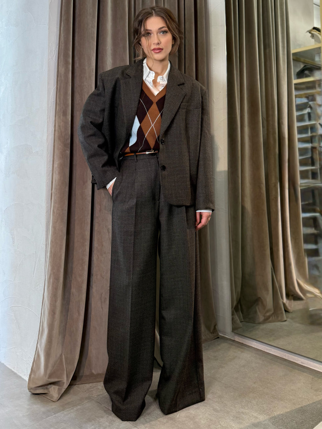 Tailleur pied de poule VICOLO