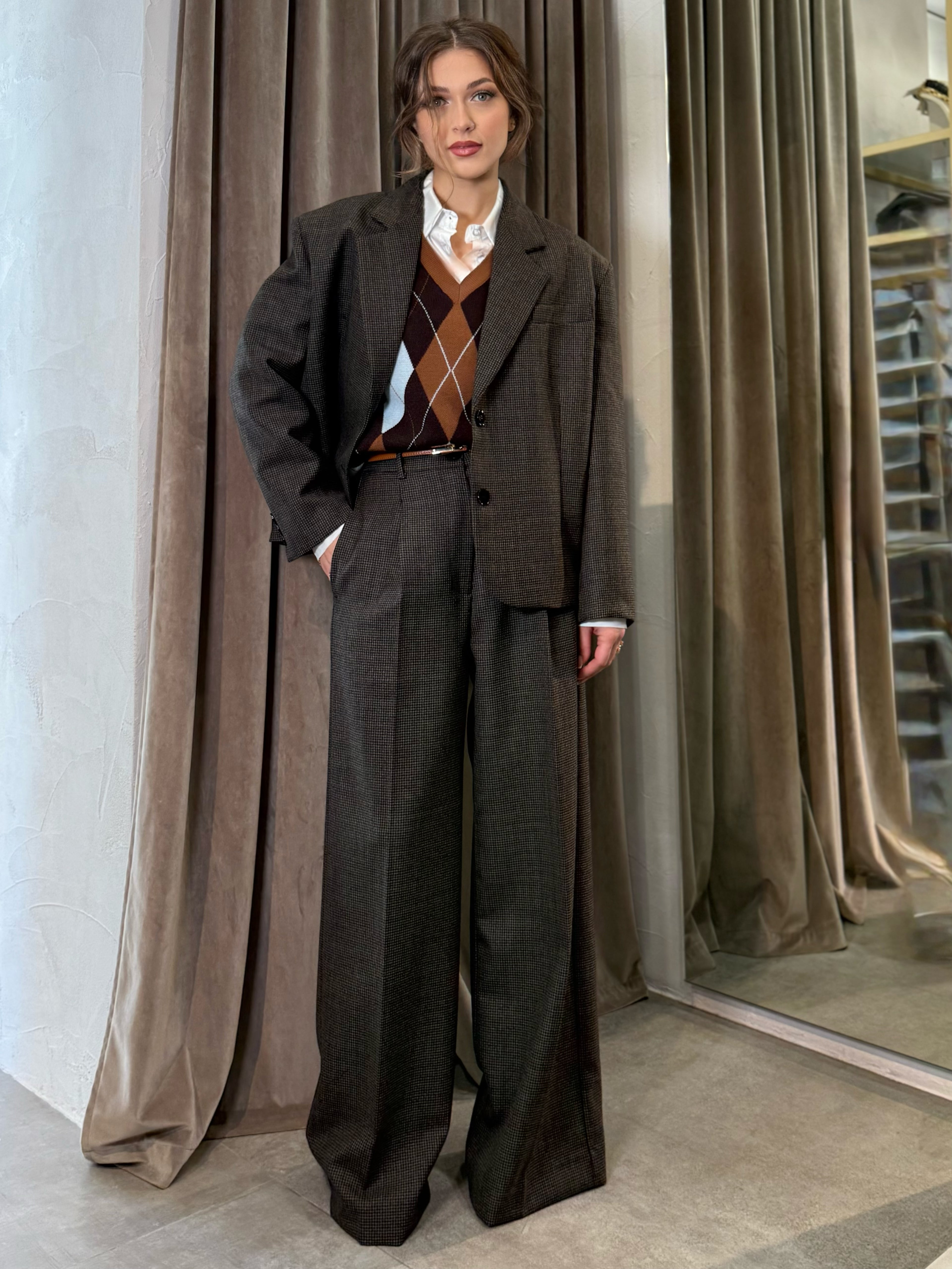 Tailleur pied de poule VICOLO