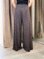 Pantaloni stampa animalier a vita alta IMPERIAL