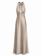 Abito satin scollatura marylin IMPERIAL