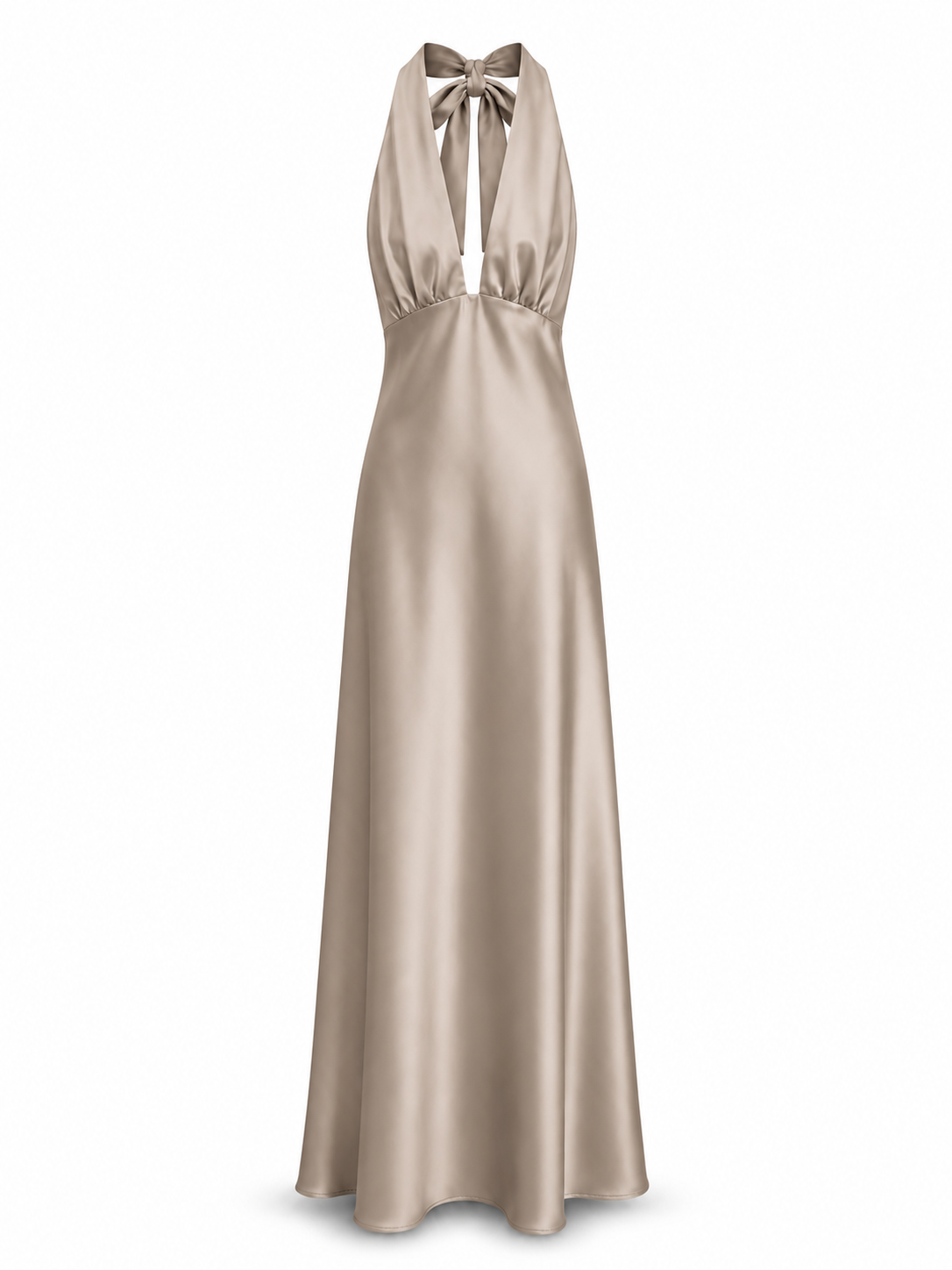 Abito satin scollatura marylin IMPERIAL