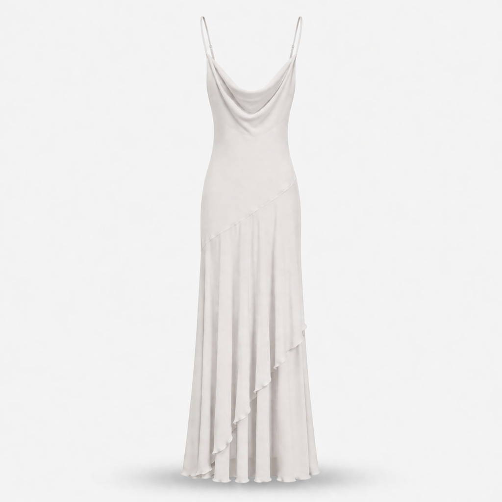 Abito in chiffon com bretelle sottili IMPERIAL