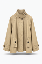 Giacca Trench Corta con Mantellina