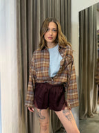 Camicia a quadri in flanella rasata